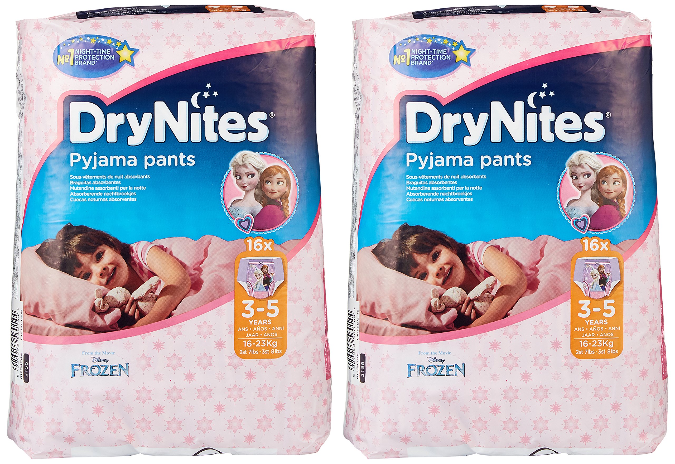 Drynites - Braguitas absorbentes, 3-5, niña, 16 unidades