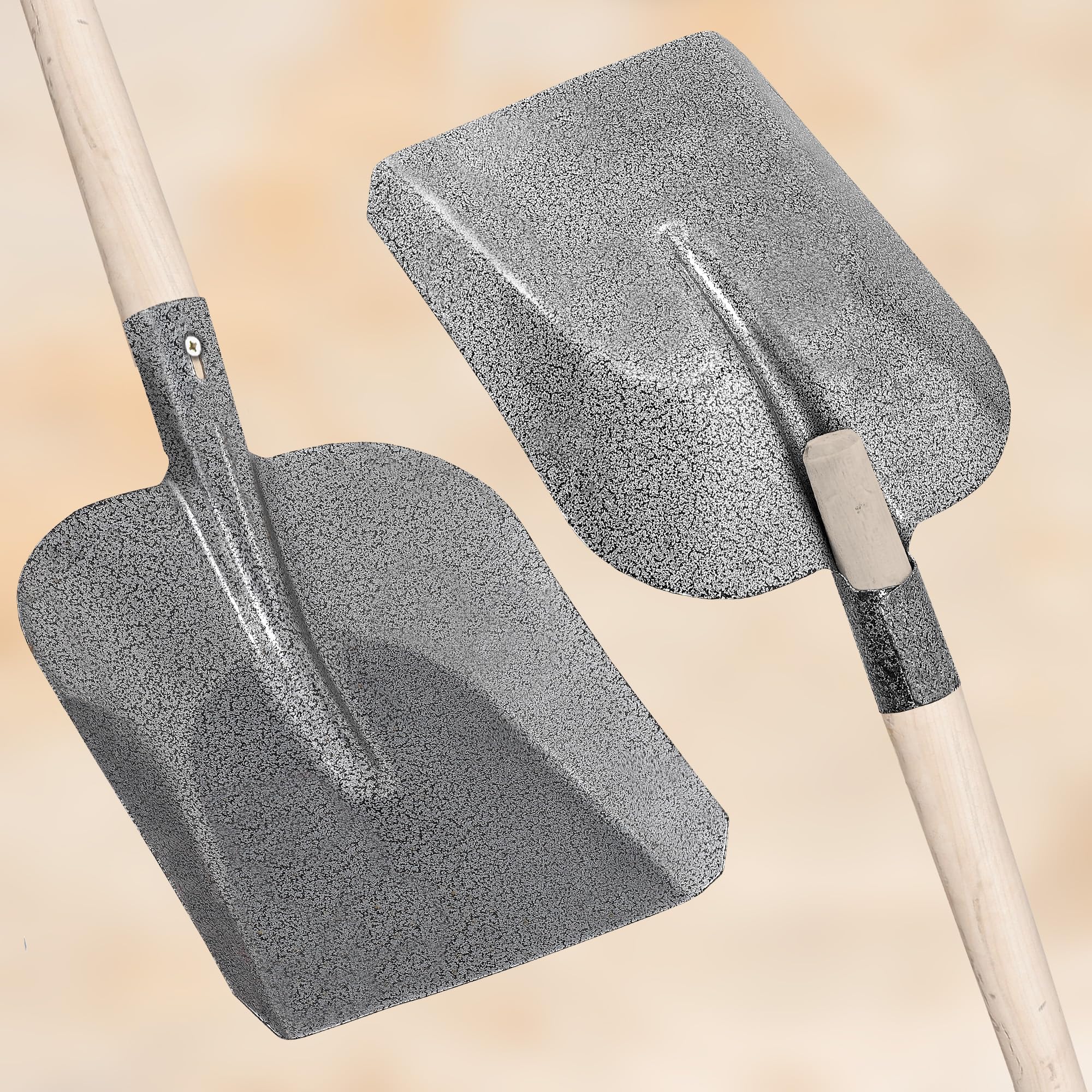 KOTARBAU Robusta pala da giardino 285 x 230 mm acciaio manico legno
