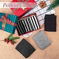 Vista 19 de Amandir Guantes largos sin dedos para mujer, calentadores de brazos, guantes elásticos de punto para el pulgar Gris oscuro Gris oscuro Gris claro