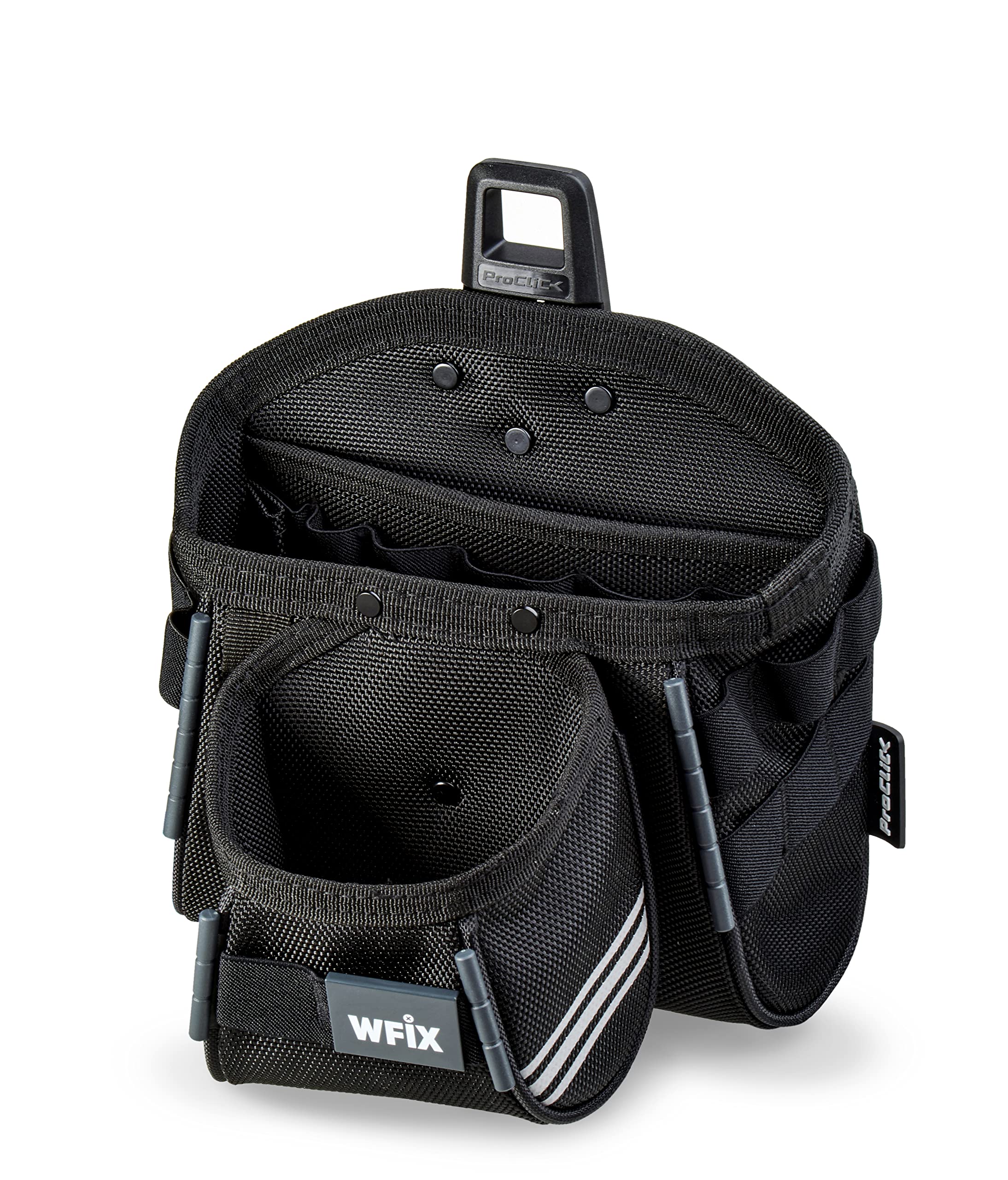 Bosch Sortimo ProClick Tool-Pouch L 36 w zestawie ProClick Holder - profesjonalna torba na narzędzia z wytrzymałej tkaniny syntetycznej - duża torba na pasek dla elektryków dla mężczyzn na plac budowy