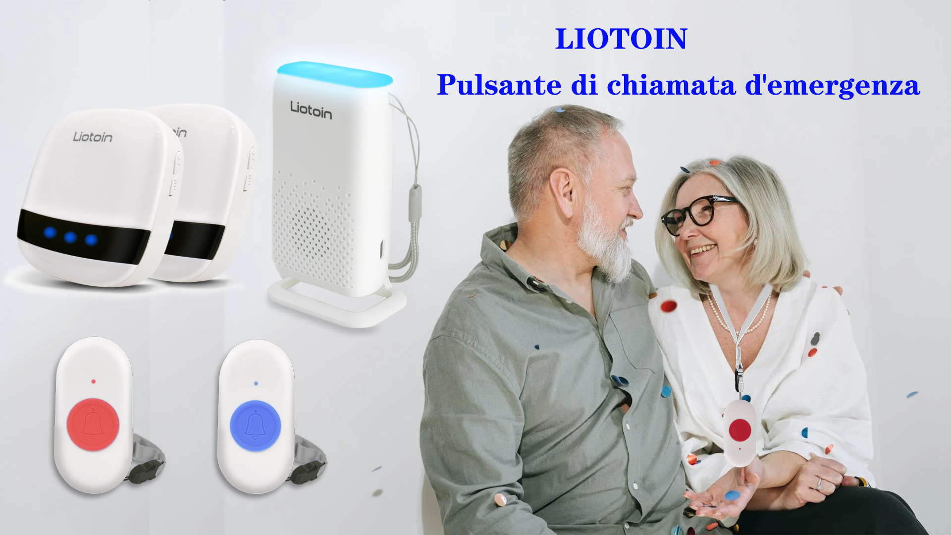 Sistema Chiamata Wireless Per Anziani - 3 Trasmettitori E 2 Ricevitori, Portata 300m - Foto 9