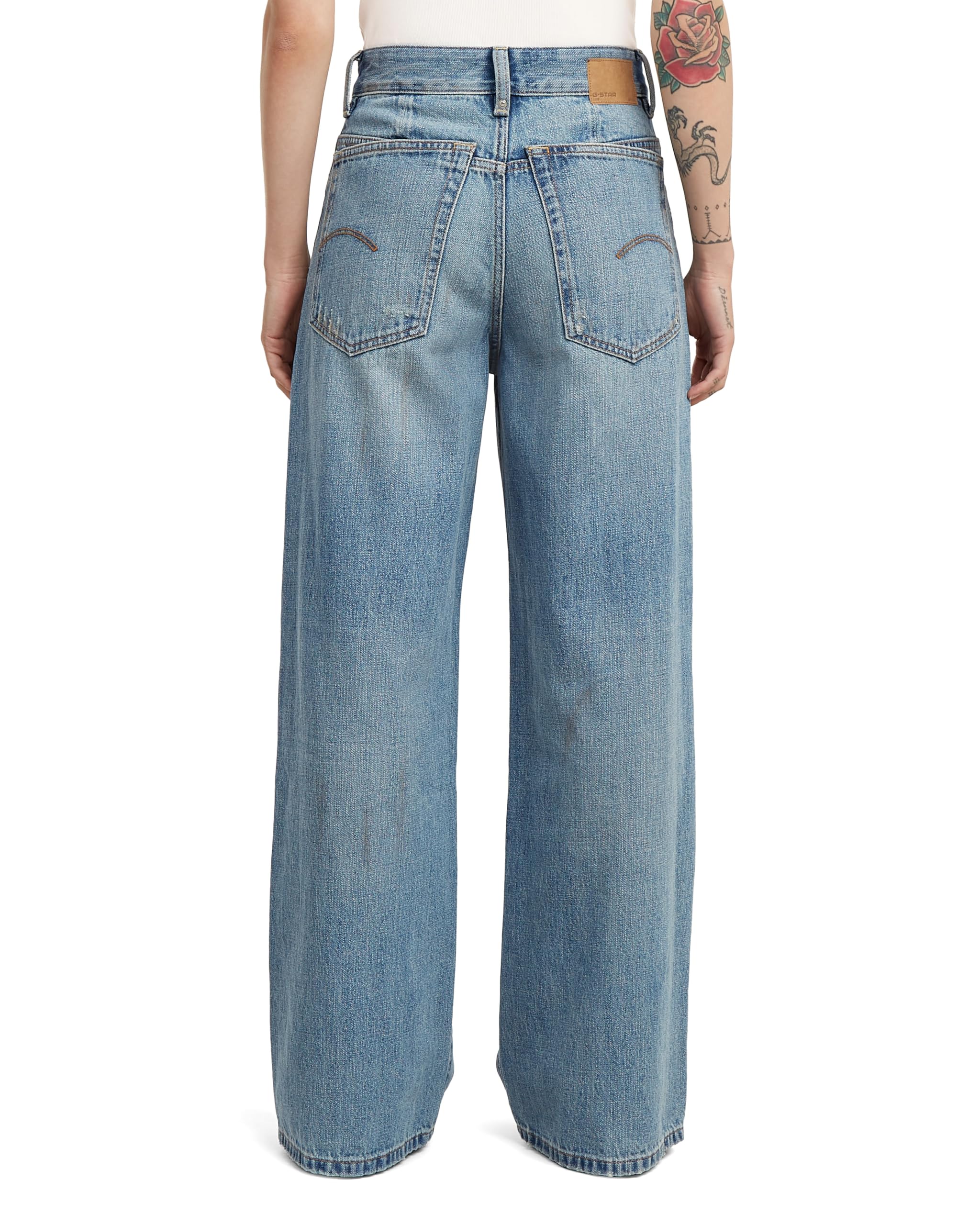 G-Star Women's Skater High Loose Jeans, Colour Blue, Size: Waist 26, Inseam 30