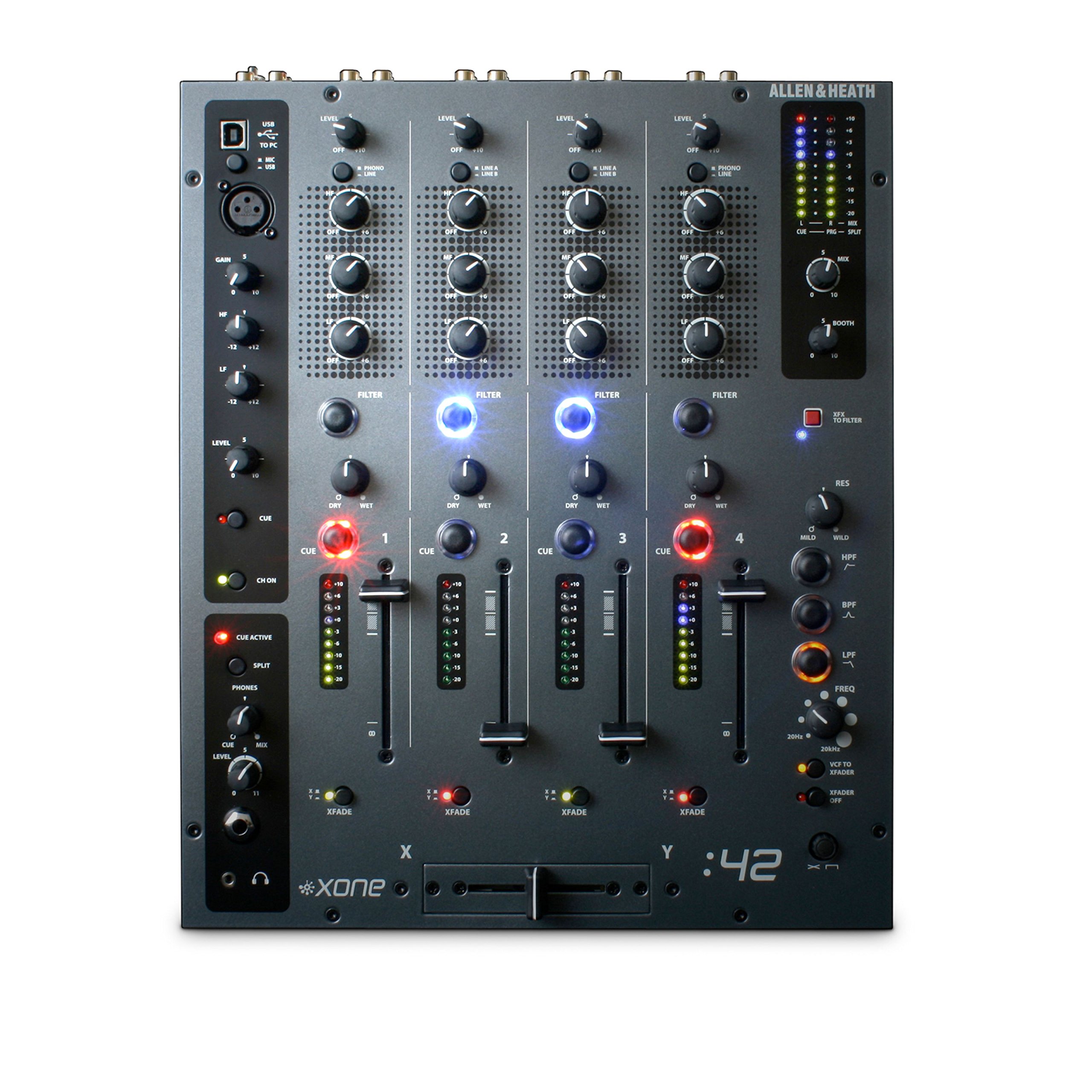 Amazon | Allen & Heath XONE : 42 プロフェッショナル 4ch DJミキサー 