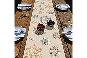 Seliem Winter Snowflakes Table Runner: Elevate Your Holiday Ambiance