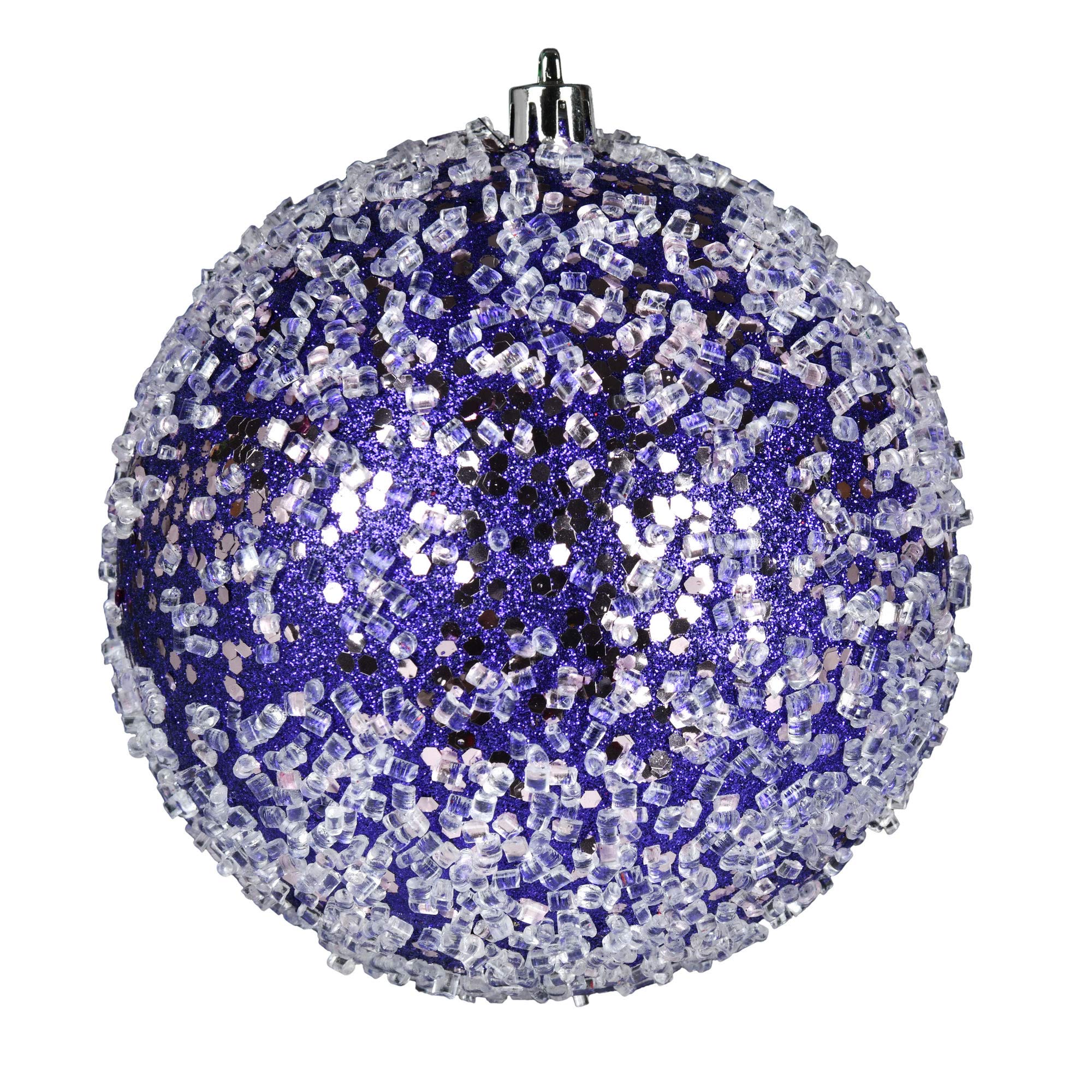 Ornements Vickerman violet de 10,2 cm légers et faciles à suspendre partout