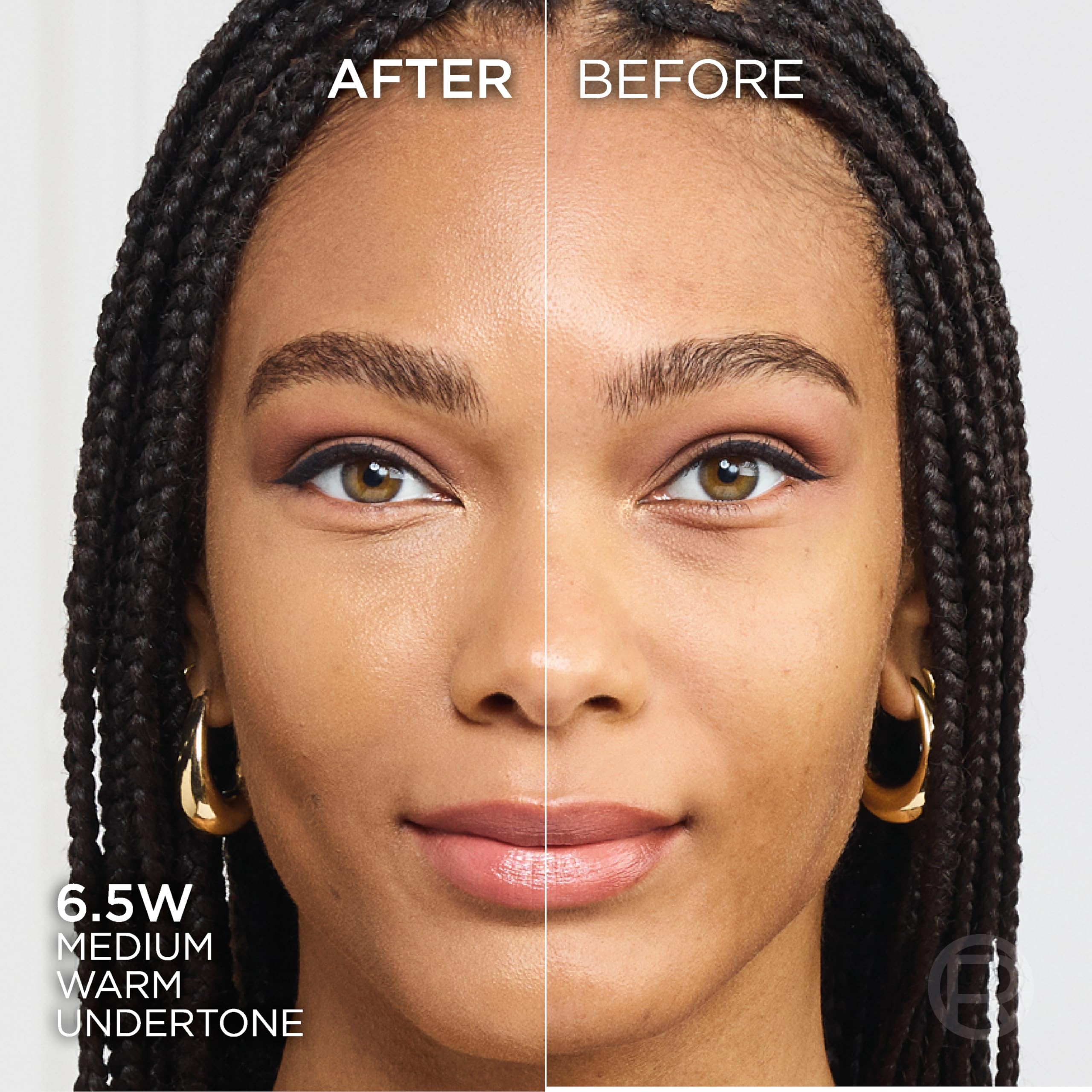 L'Oreal Paris Make-up Designer True Match Foundation, Base de maquillaje, Color 6.5D/6.5W Golden Toffee, 30 ml — view 2