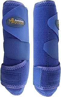 Professional Equine Medium Sports Medicine Front Splint Boots Blue 41BLA