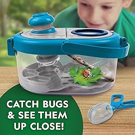 National Geographic Butterfly Growing & Bug Catcher Kit - Butterfly Habitat Kit with Voucher for 5 Caterpillars (S&H Not Included) & Bug Habitat with Magnified Viewers, Bug Catcher & More