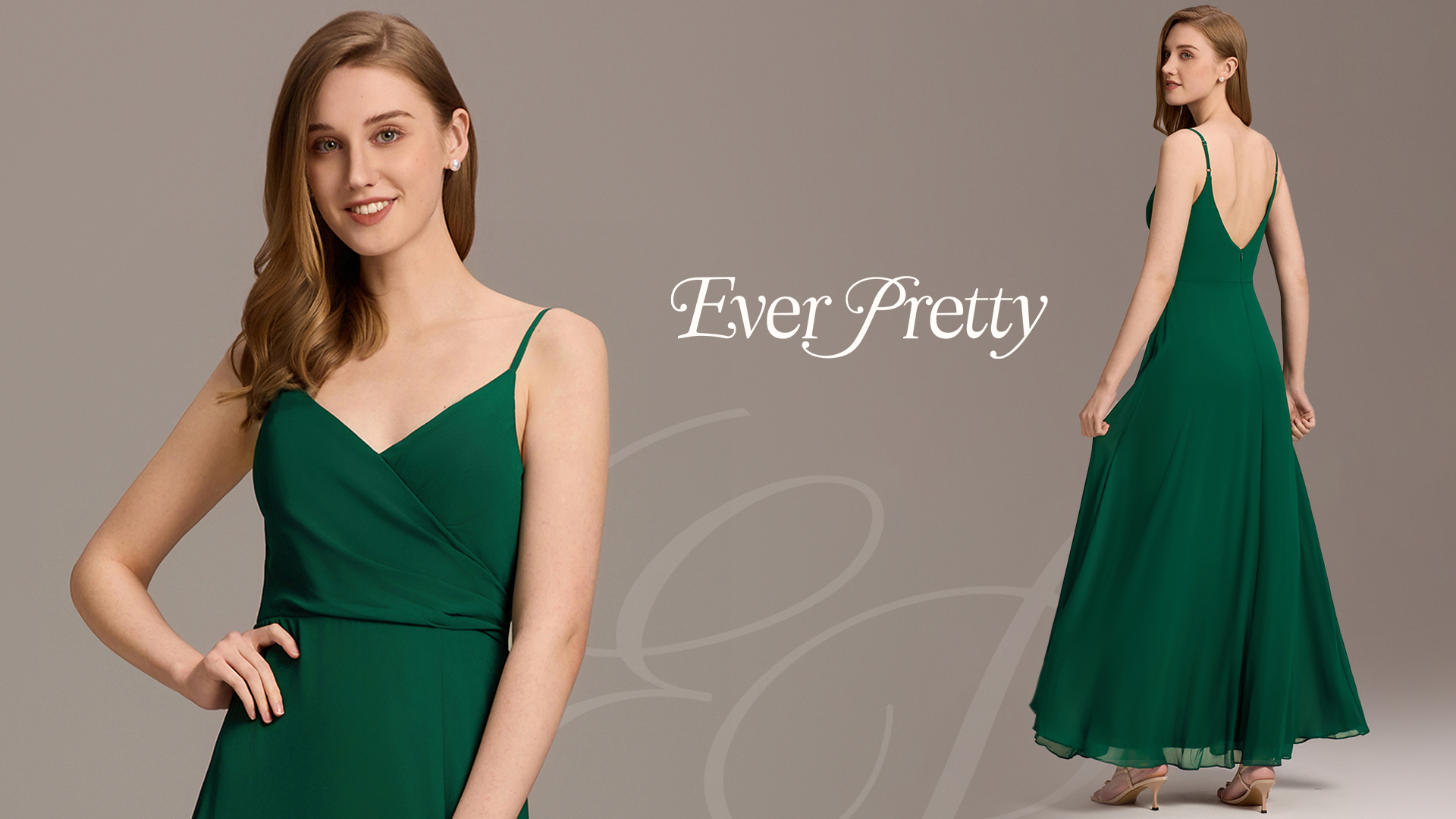 angelo dresses bridesmaid Eva USA 3413 Long Chiffon Bridesmaids Dress with Flutter Sleeves – Rowan  Bridal LLC main image 0
