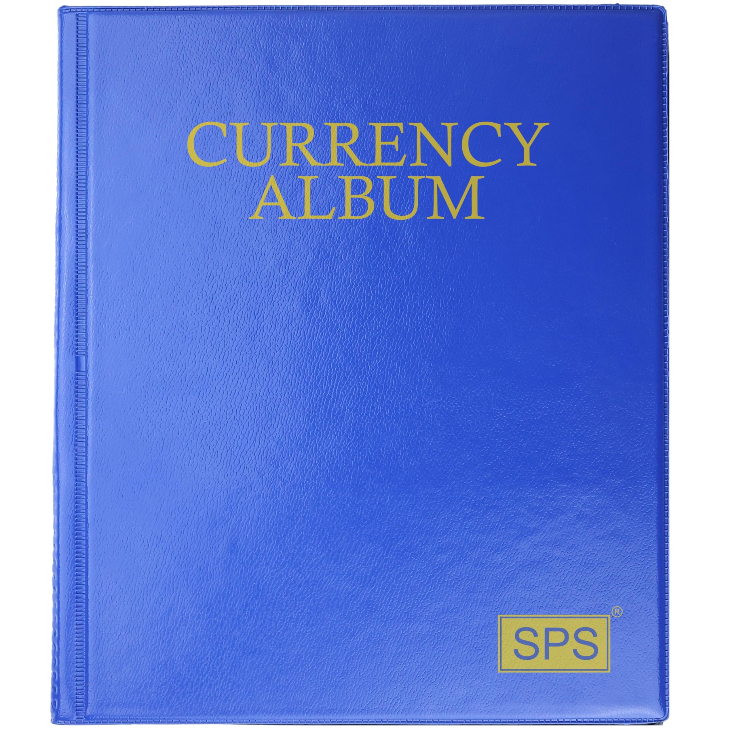 SPS 120 Pockets Currency Album for Notes, PU Leather Cover, Fits Large Currency Notes, (Royal Blue)-image-37