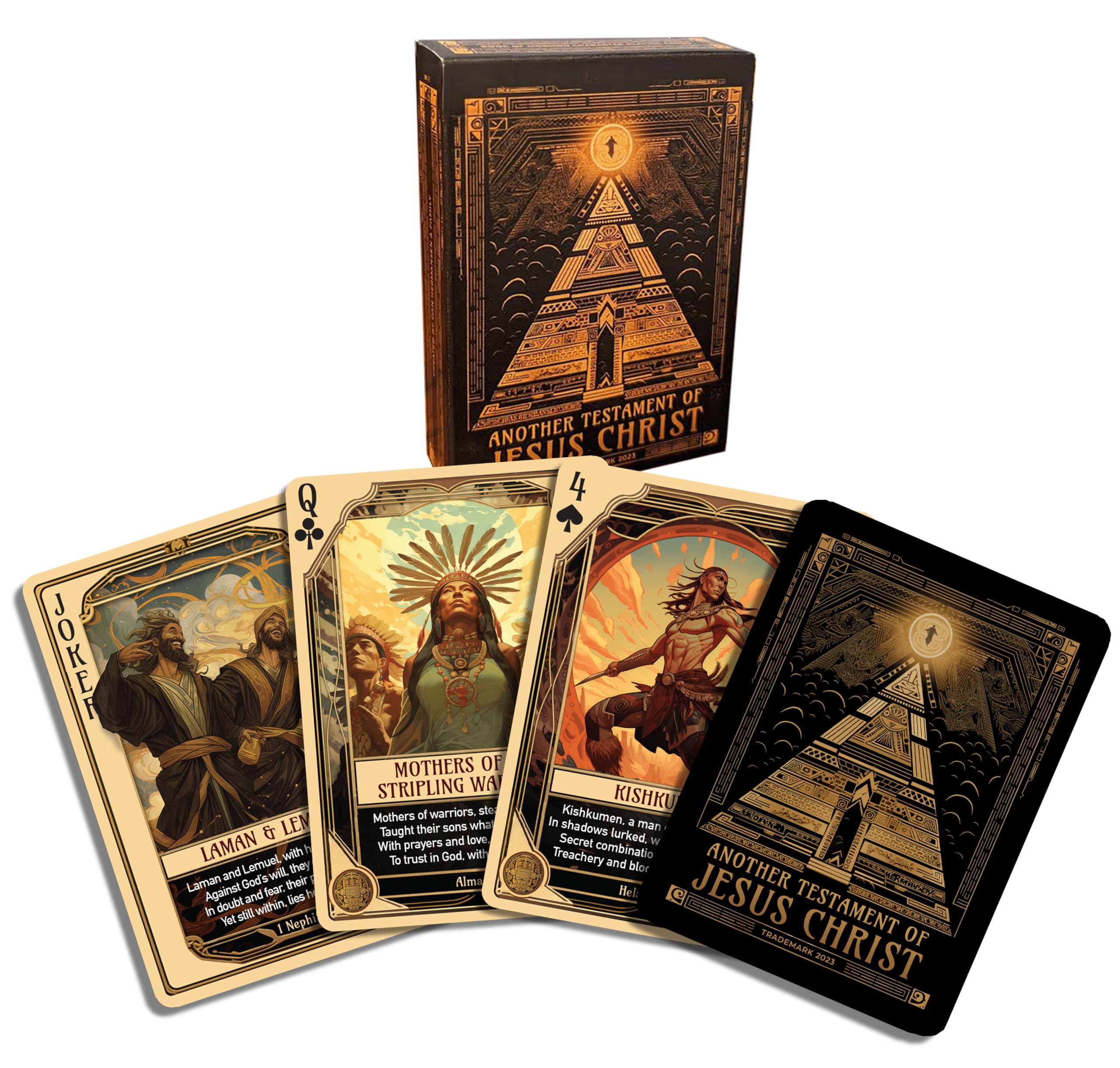 Book of Mormon Character Playing Cards - Features 54 Iconic Book of Mormon Characters with Beautiful Artwork and Poetry