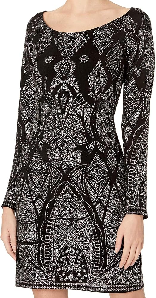 Amazon.com: Jump Juniors Off the Shoulder L/s Glitter Slinky Knit Dress,  Black/Marl, Large : Clothing, Shoes & Jewelry