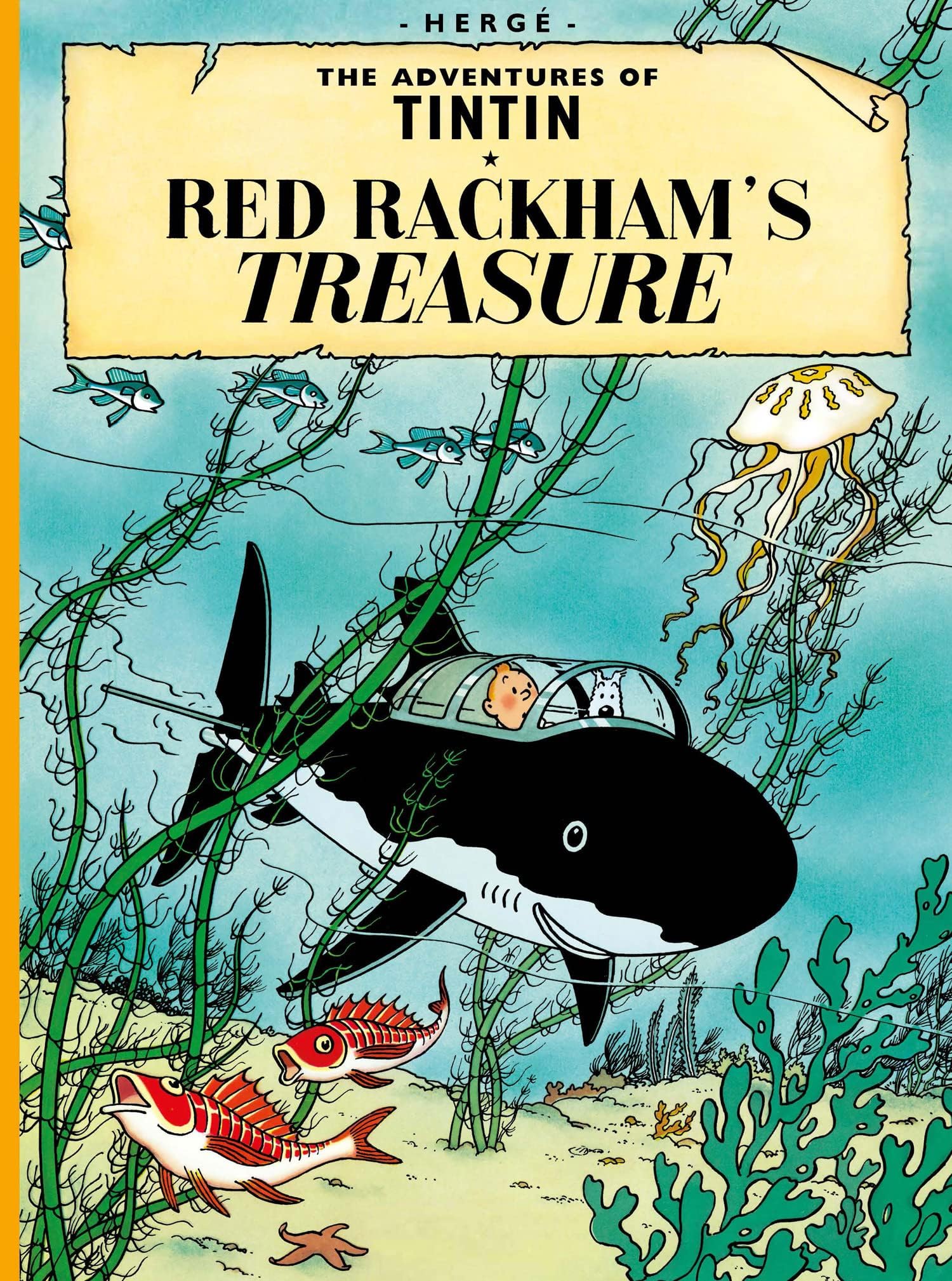 The Adventures of TinTin Red Rackham's Treasure by Herge - Paperback
