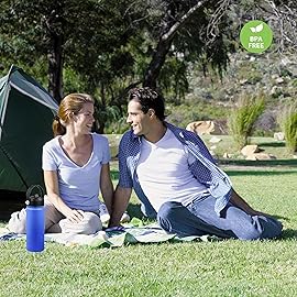 Straw Lid for Hydroflask, Lids with Straw Compatible with Hydro Flask Wide Mouth 32 40 oz Water Bottle, Straw cap for Hydroflask Lid Replacement, Flip Top with Flex Handle, Black+Indigo 2 Pack