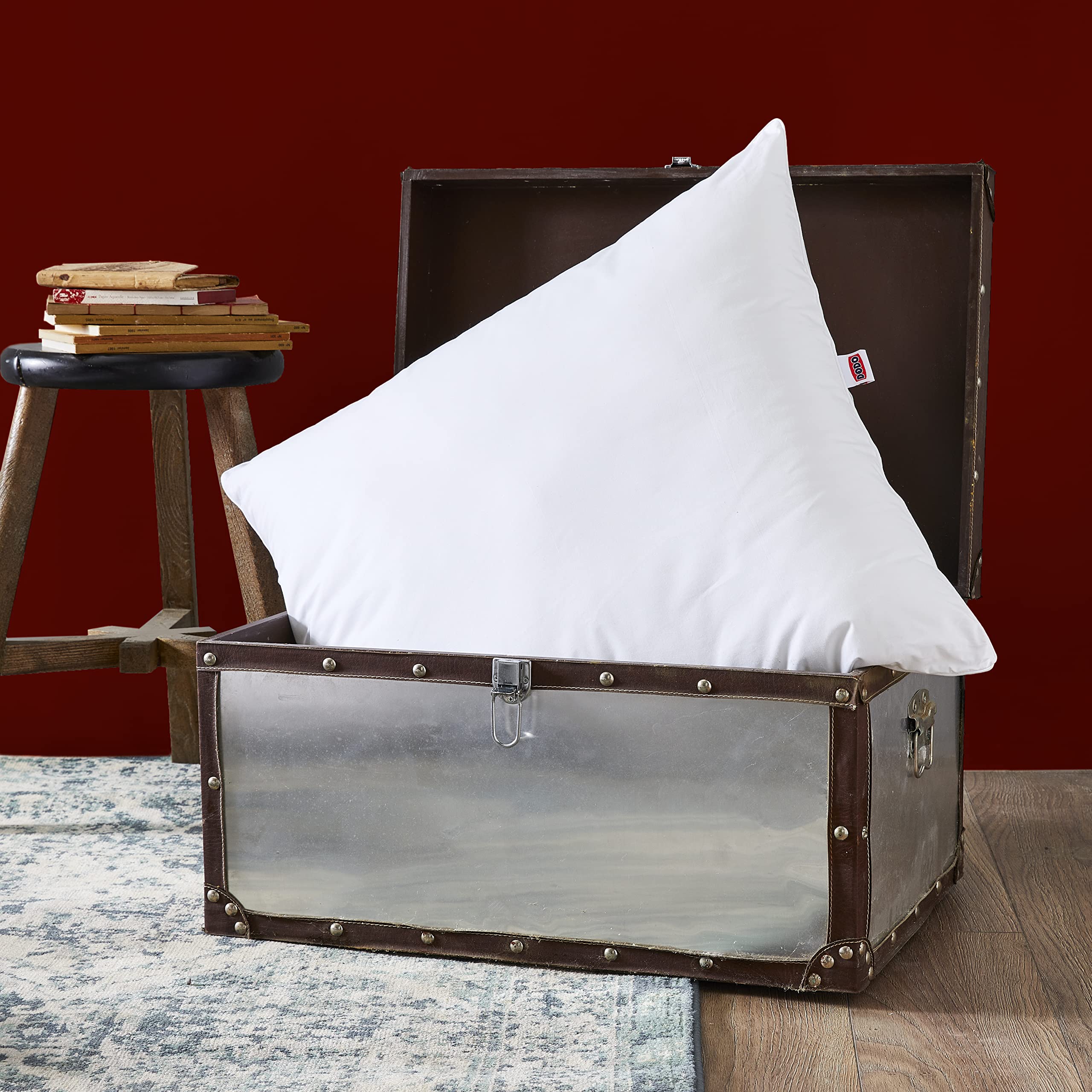 DODO | Oreiller Anti-acariens et Les Punaises de Lit 60x60 | Confort Médium | Oreiller Multi Protect | Douceur et Protection | Fabriqué en France | Lavable en Machine à 40°c (Lot de 2)