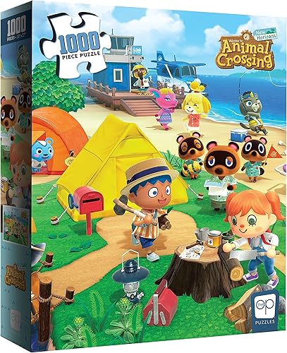 Animal Crossing - Rompecabezas de 1000 piezas con personajes familiares del juego Nintendo Switch producto oficial de Nintendo Switch