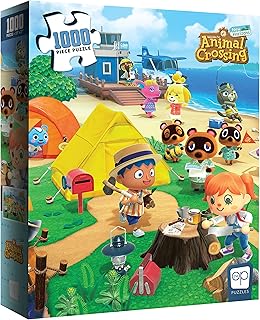 Animal Crossing “Welcome to Animal Crossing” 1000 Piece Jigsaw Puzzle | Collectible Puzzle Featuring Familiar Characters from The Nintendo Switch Game | Officially Licensed Nintendo Merchandise