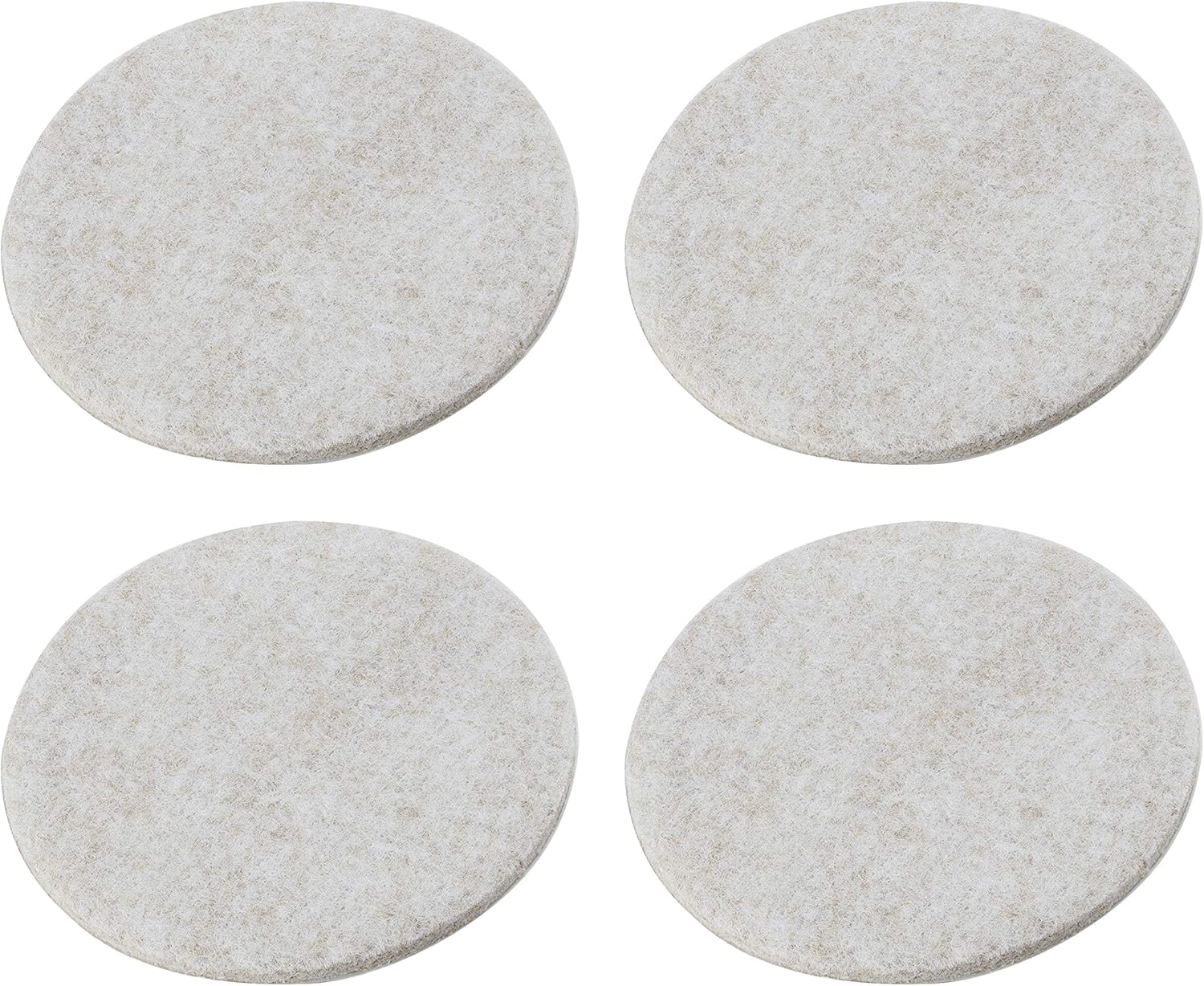 4 Pack Rok Hardware 3" Round Felt Pads Sliders Gliders for