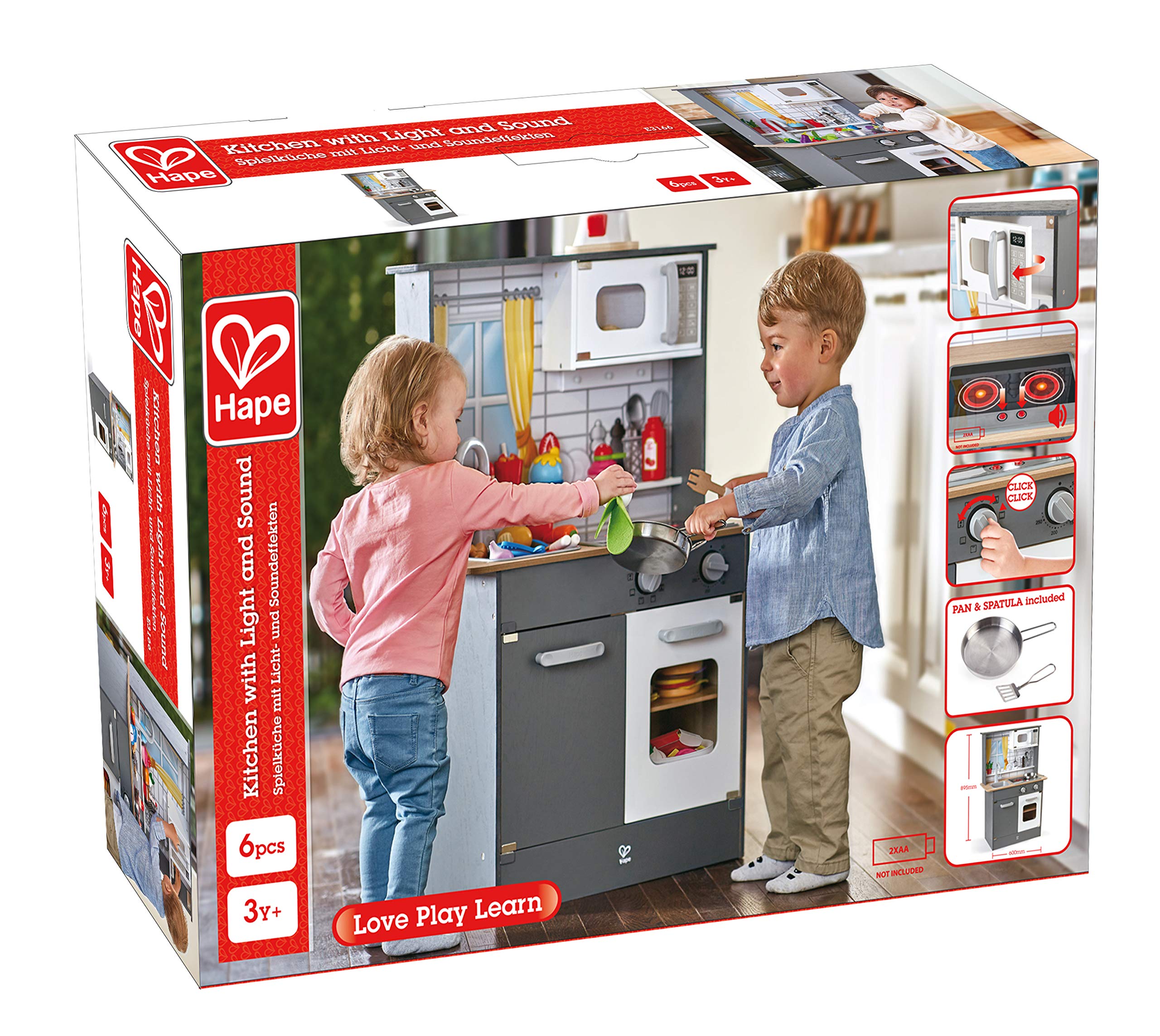 Hape Cucina Grigia – Set da Cucina Interattivo per Piccoli Chef!