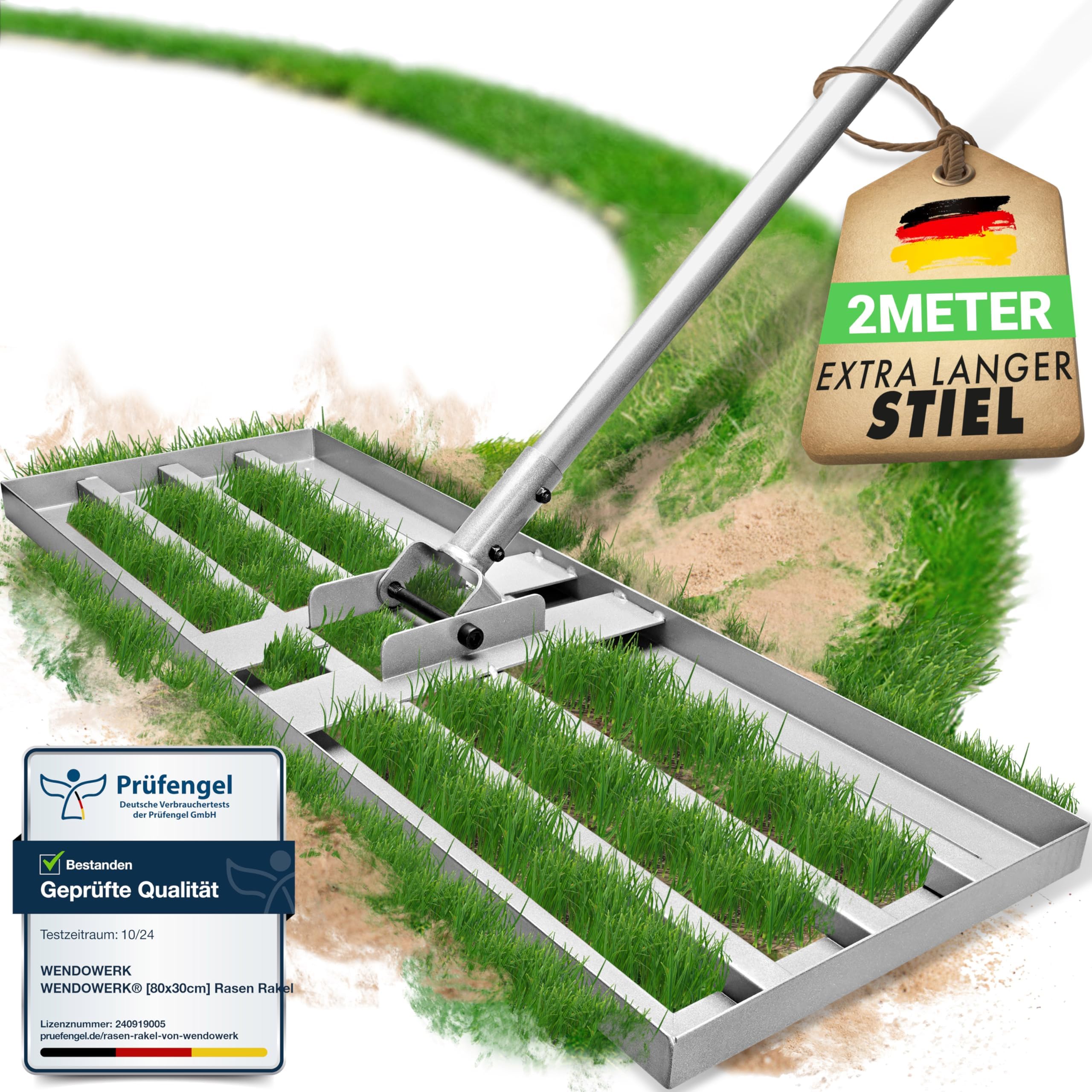 Rasen Nivellierer SattesGrün 75x35c Profi Rasenrak Produktbild-Vorschau 5