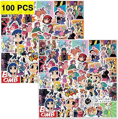 Calcomanías de dibujos animados Scott (100 unidades), calcomanías de vinilo de anime, regalos para botellas de agua, patineta, equipaje, álbum de disponible en Yaxa Venezuela