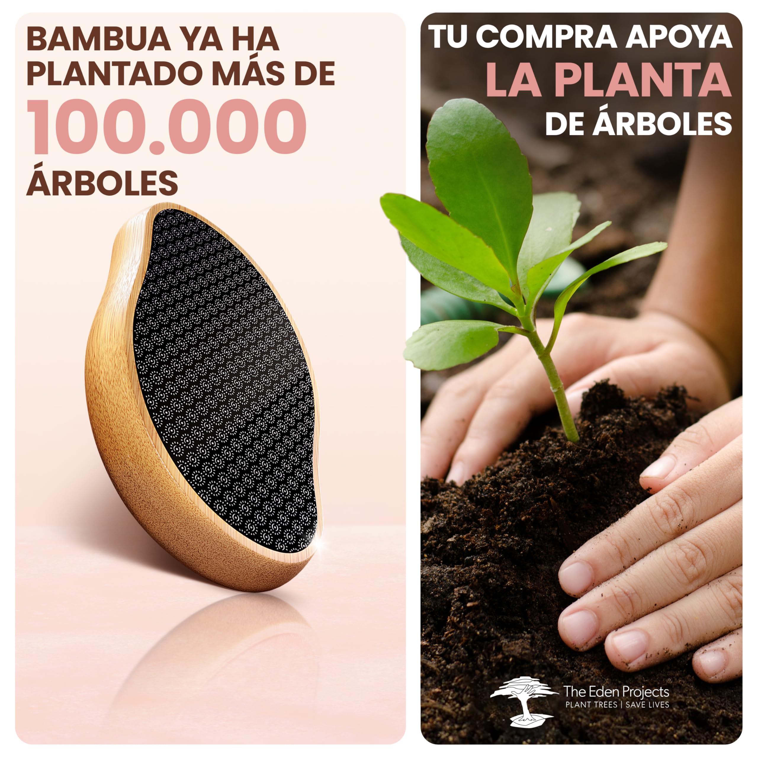 BAMBUA Lima Pies Durezas - (100% Efecto Anti-Callos) Callos Pies Eliminar - Para Pies Hermosos - Vidrio Nano Eficaz - Quita Durezas Para Pies - Piedra Pomez Para Pies Premium - Quita Callos (Negro)