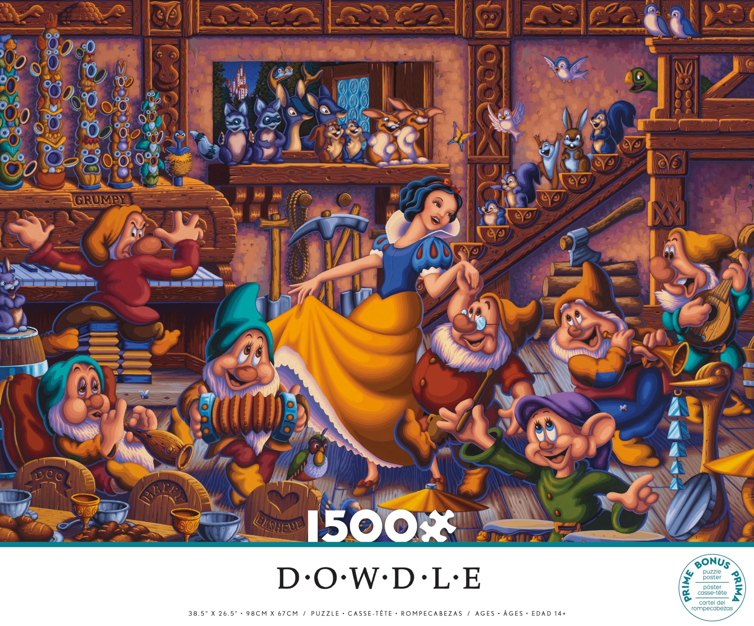 Ceaco - Disney - Dowdle - Branca de Neve dançando com os anões