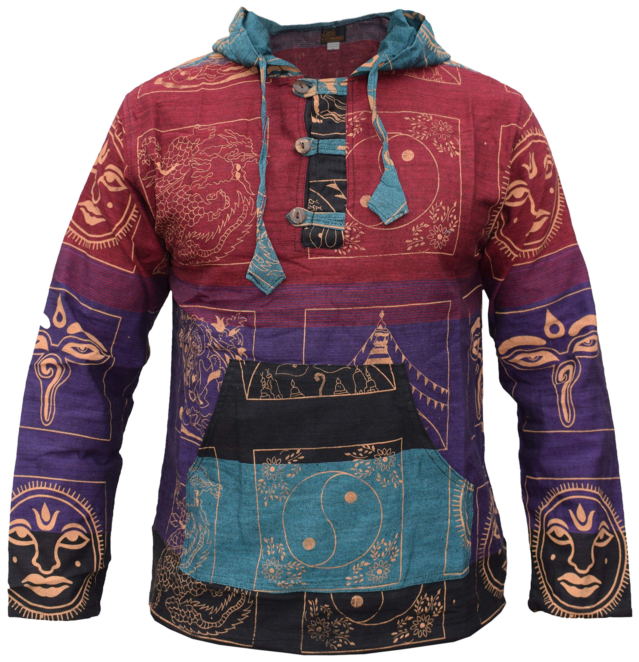Sweat à capuche en coton imprimé pour rompre avec la grisaille - 6