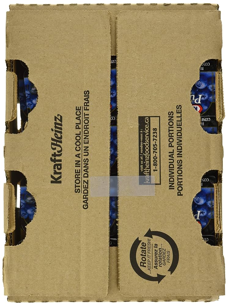 Amazon.com: Kraft Pure Blueberry Jam, 10mL Packets, 140