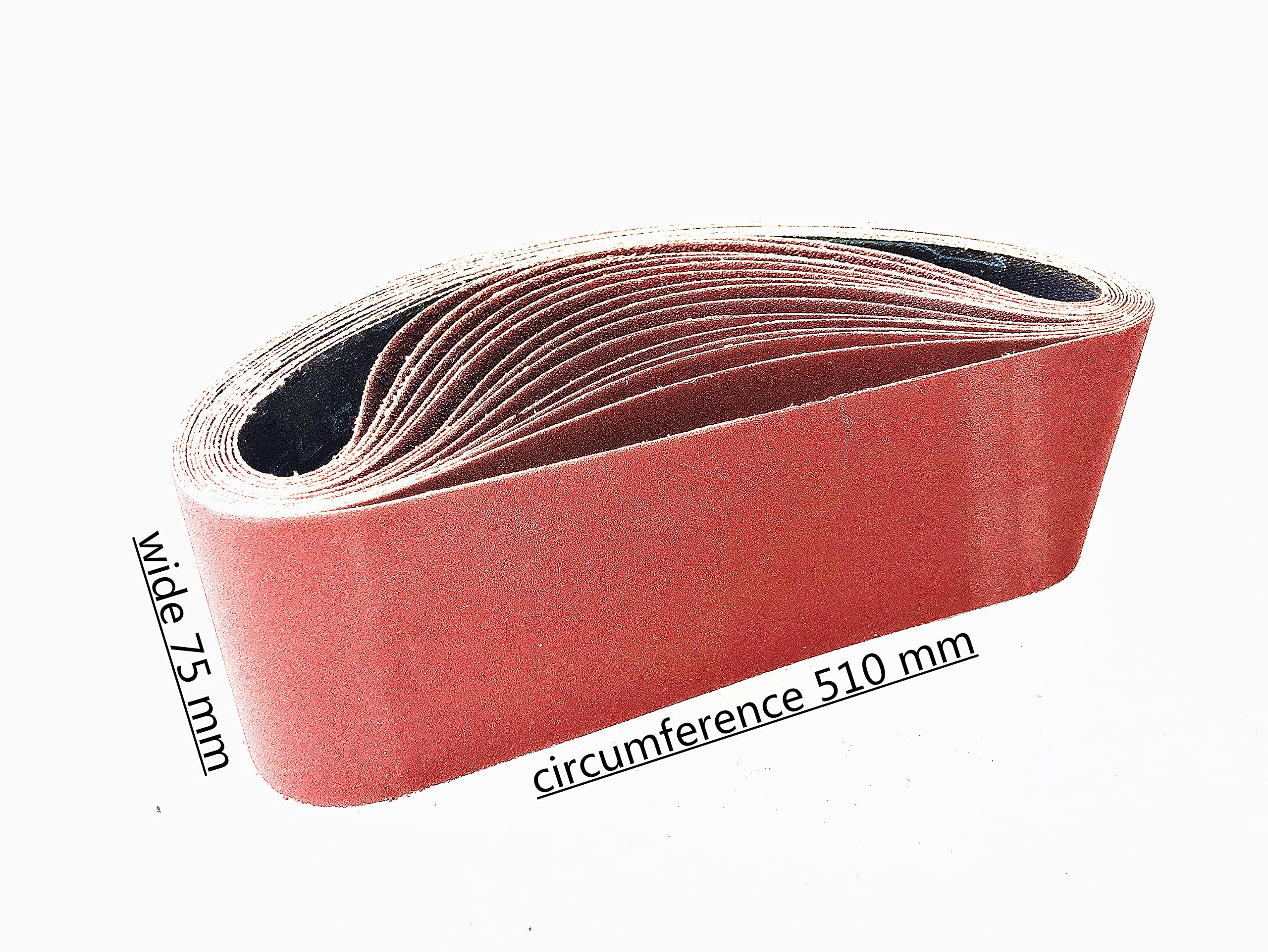 Lot De 5 Bandes Abrasives 100 X 914 Mm Grain 60 – Pour Ponceuse à Bande Güde GBTS 400 Et Travaux Bois/Métal