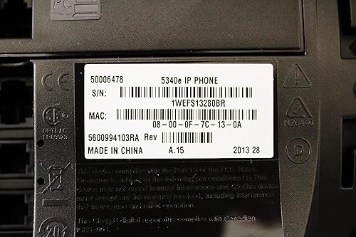 Miniatura 6 de Mitel Teléfono IP 5340e ~ Parte # 50006478 (Certificado Reacondicionado)