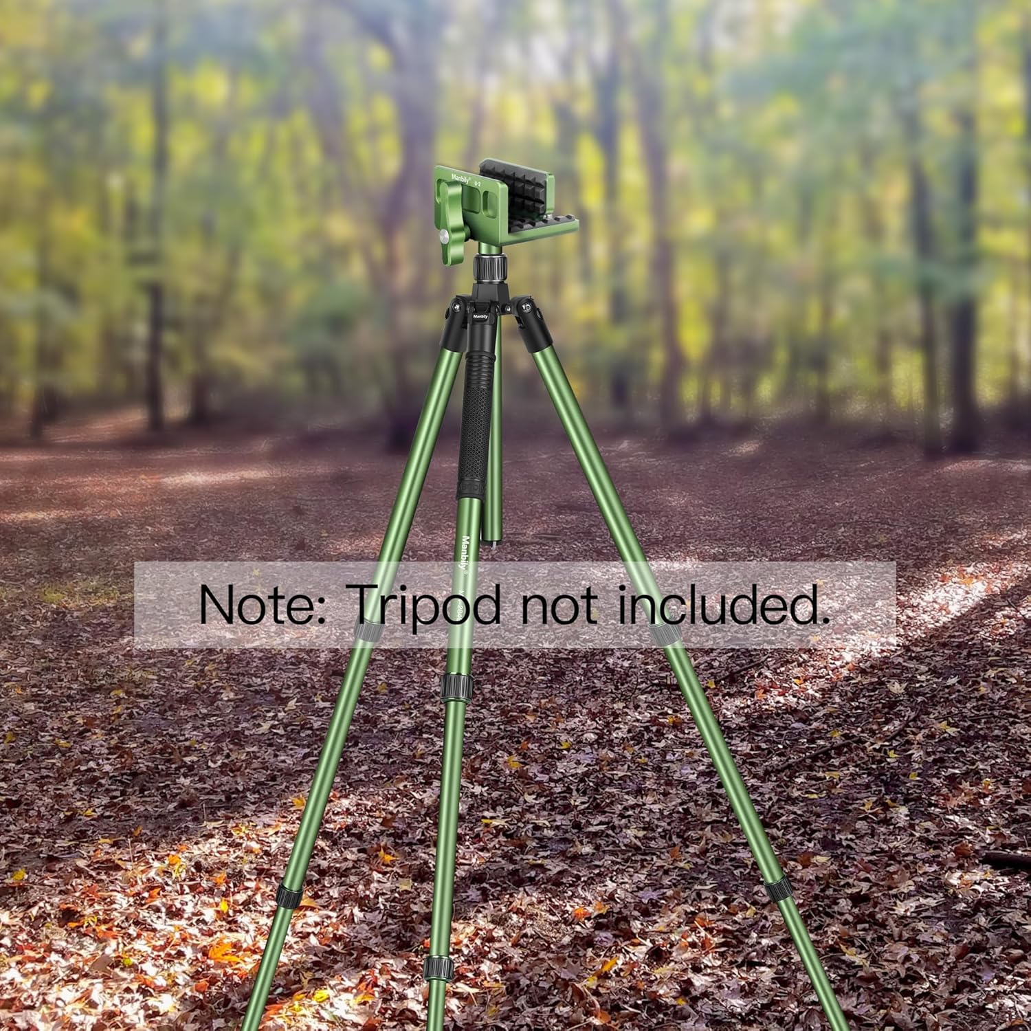 Manbily Shooting Saddle Clamp Rest Head for Shooting Stick Tripod Hunting-Green (U-2)