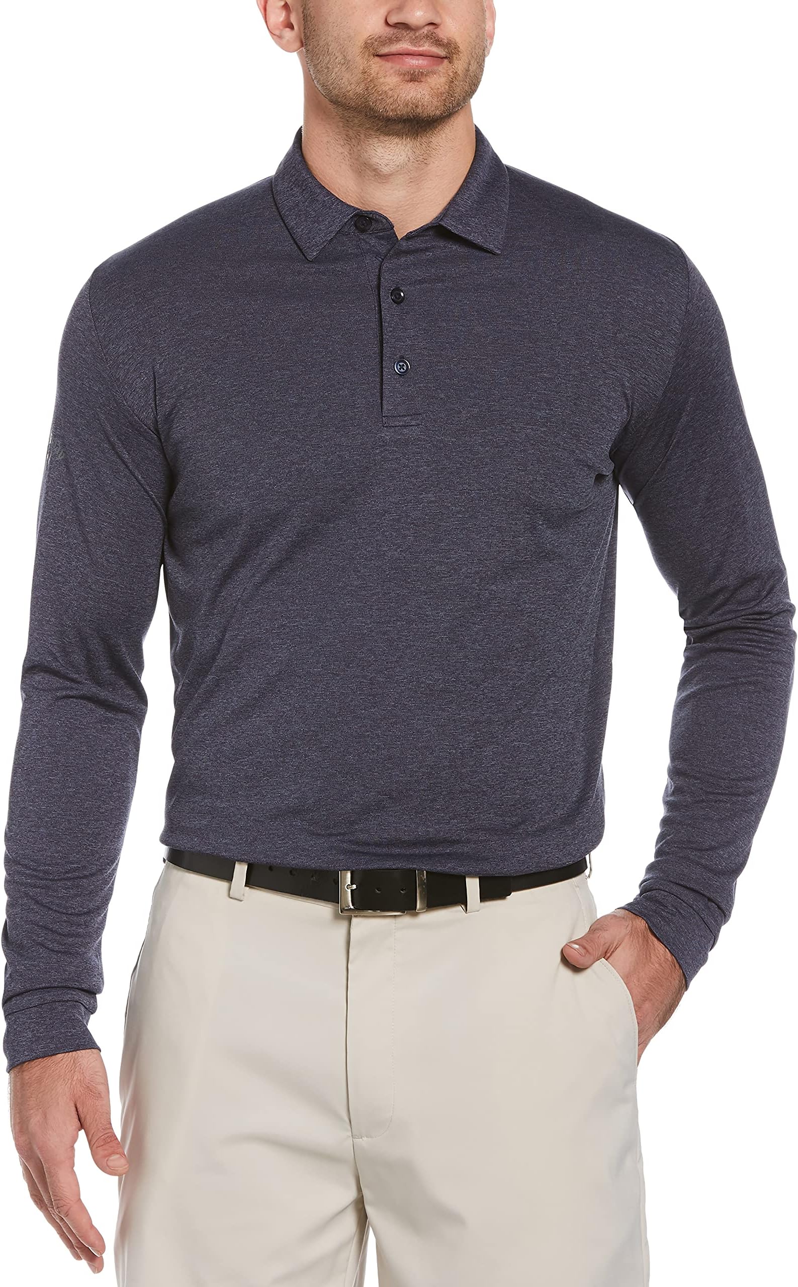 Callaway mens Swing Tech™ Essential Long Sleeve Golf Polo Shirt Polo Shirt (pack of 1)