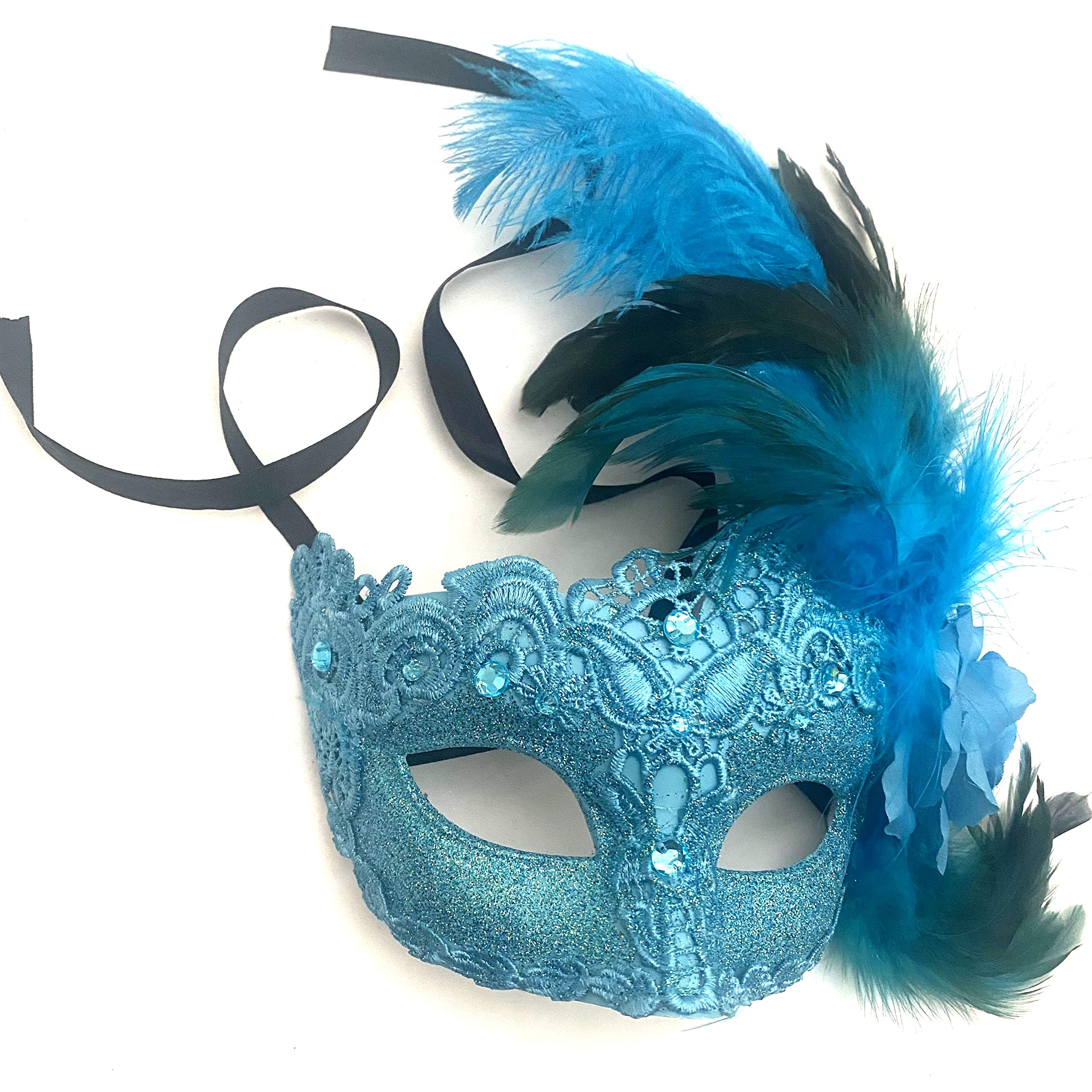MasqStudio Brocade Lace Masquerade Ball Mask Burlesque Mardi Gras Birthday Prom Wedding Party