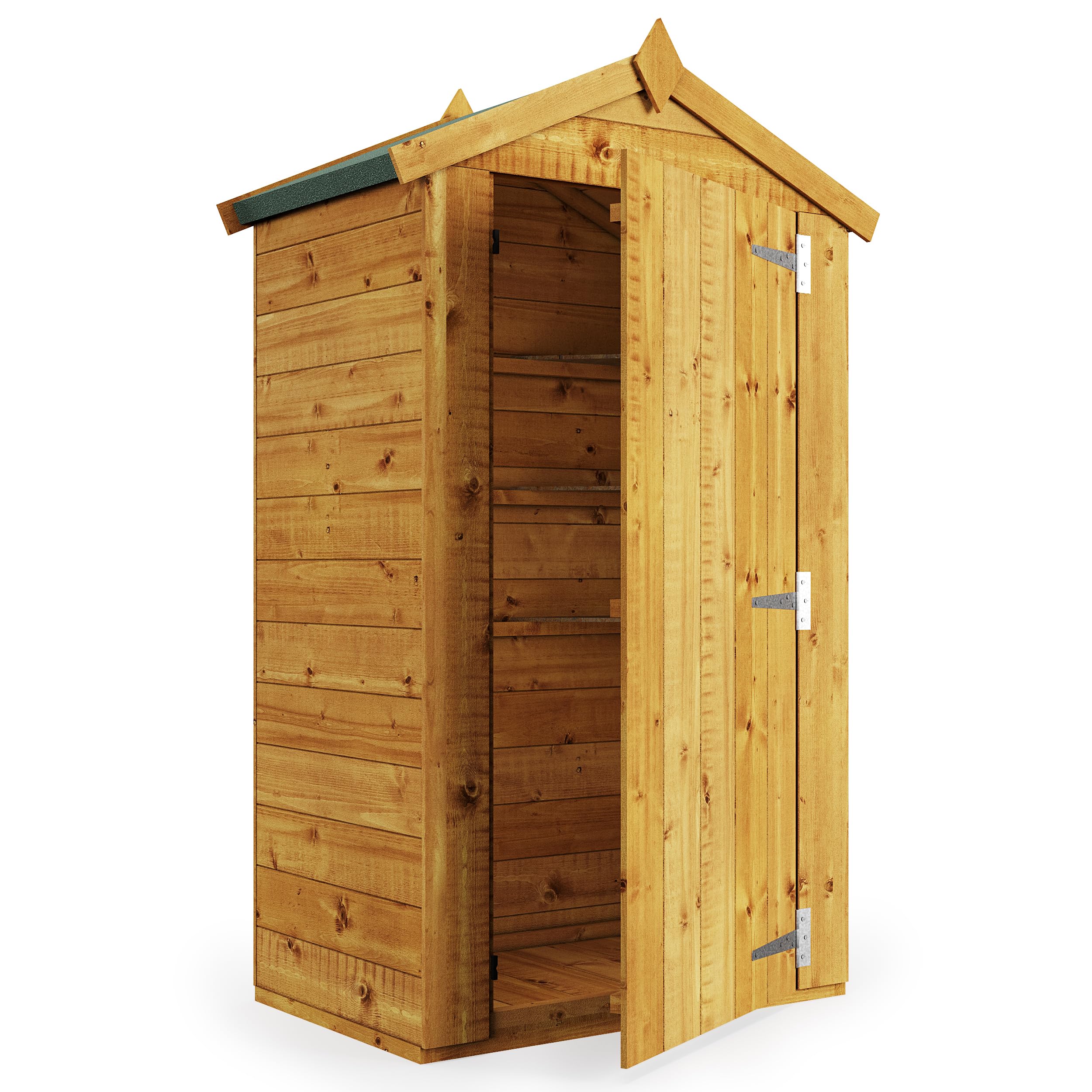 BillyOh 3 x 2 Garden Shed Log Store Master Tall Tool Storage Box with Floor, Apex Roof & Felt (3x2)