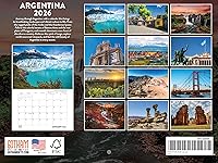 Vista 54 de Calendario de pared mensual 2025 de México, 12 meses, fabricado en Estados Unidos