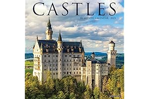 Willow Creek Press Castles 2025 Monthly Wall Calendar (12" x 12")