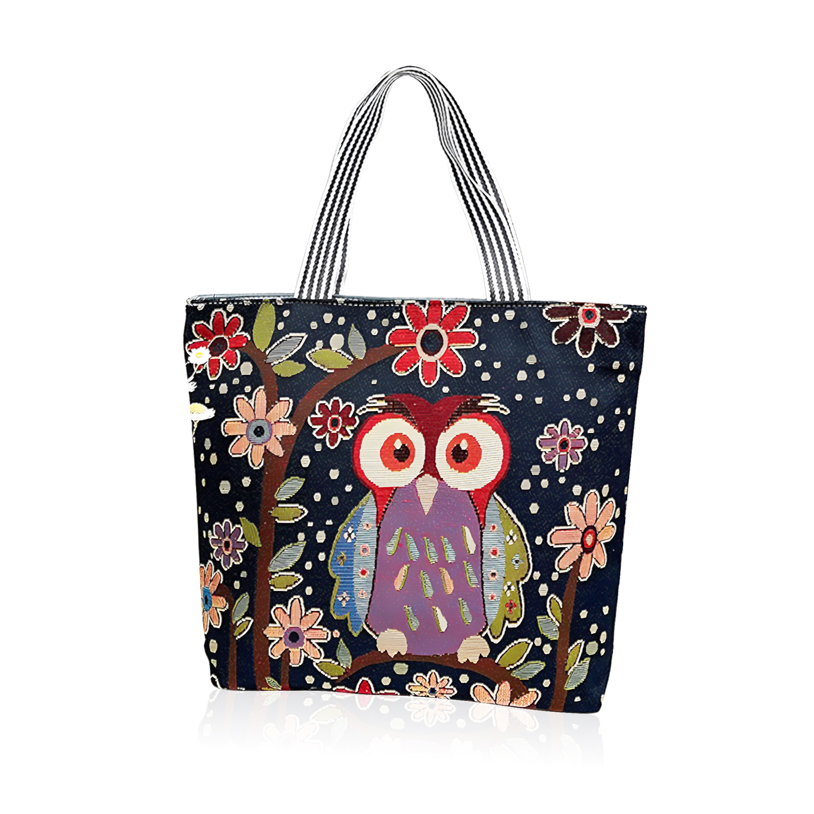 Bolso Tote Estético de Lona con Cremallera y Bolsillo Interno miniatura 7