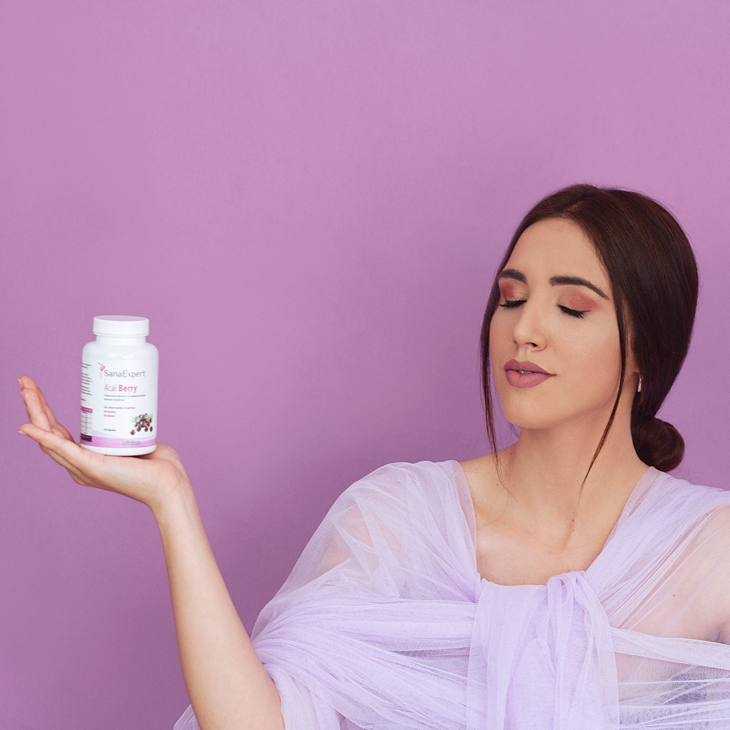 SanaExpert Acai Berry Pack 2. Integratore antiossidante con puro estratto di bacche di Acai alto dosaggio 4000 mg. (120 compresse ogni confezione) Ingredienti naturali. Prodotto in Germania.