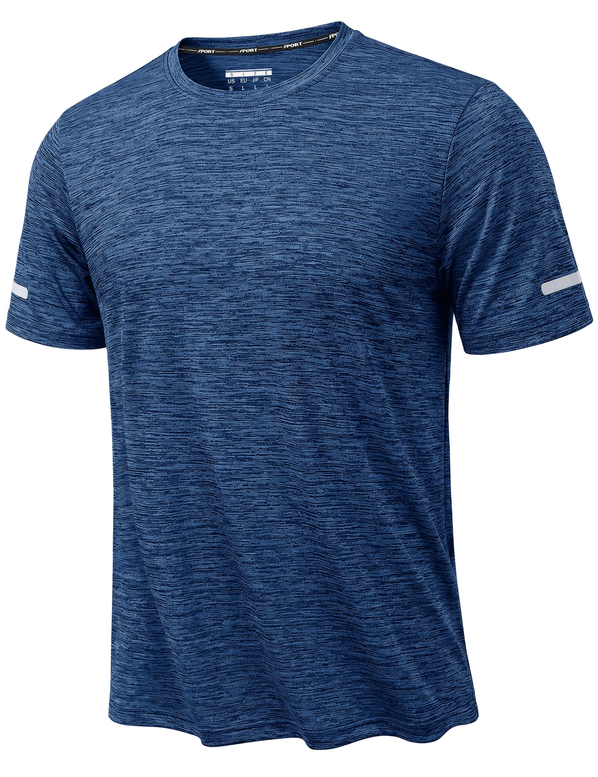 KEFITEVD Tshirts Herren Sport Funktionsshirt Kurzarm Schnelltrocknend Gym | Tennis Shirt, Sportbekleidung für Männer, schnelltrocknend, Rundhals und Basic Design, ideal für Fitness