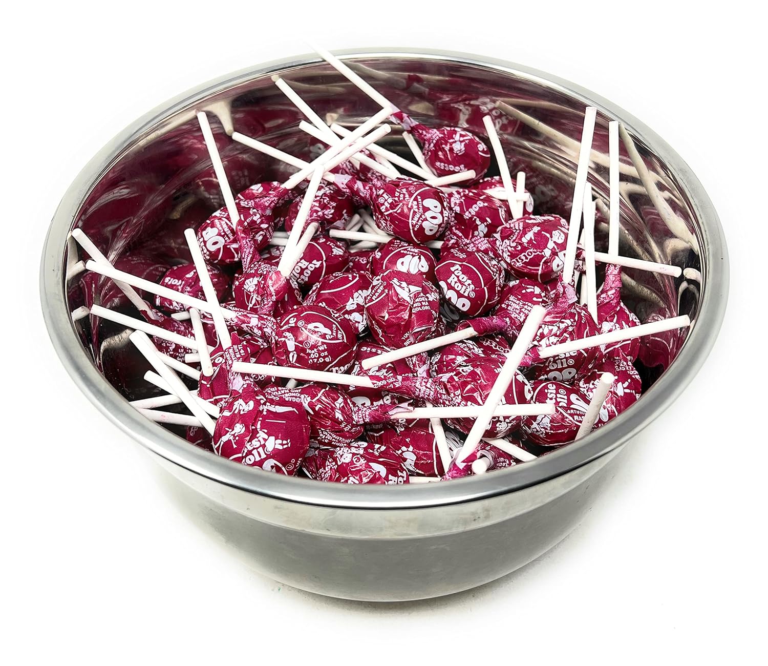 Red Raspberry Tootsie Pops Bulk Candy 100 Count Lollipops Suckers Variety Value Pack Aprox. 4.5 lbs (72 Oz)