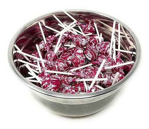 Miniatura 4 de Red Raspberry Tootsie Pops - Caramelos a granel, 100 unidades de paletas, paquete variado de aproximadamente 4.5 libras (72 onzas)