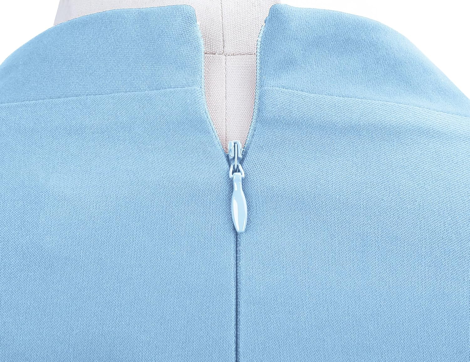 MUXXN Women's 1950s Retro 3/4 Sleeve V Neck Midi Sheath Vintage Cocktail Work Pencil Dresses - Image 6