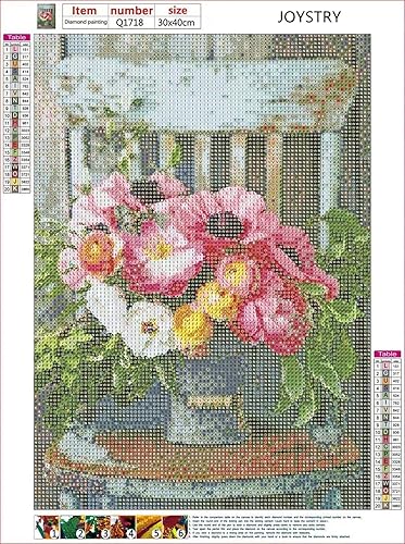 Miniatura 4 de JOYSTRY Kits de pintura de diamantes 5D para adultos, kits de pintura de diamantes para adultos, pintura con diamantes de perforación completa, kit