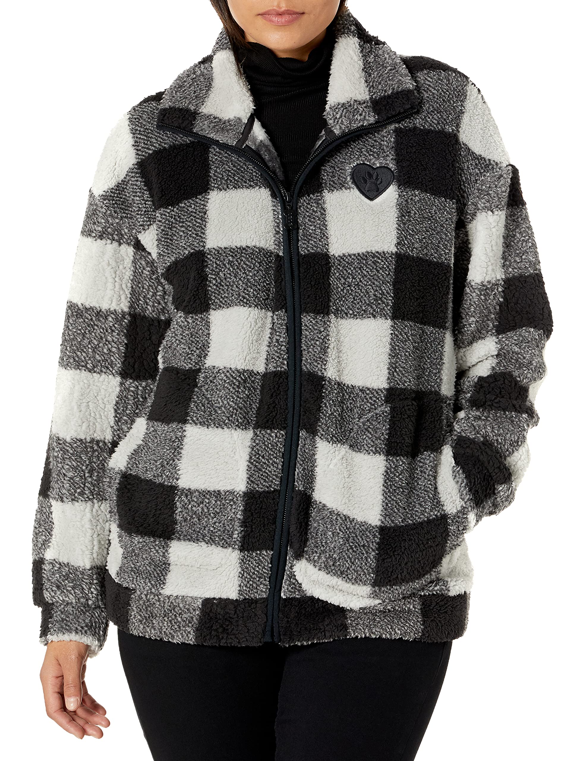 Skecherswomens Bobs for Dogs Snuggles Buffalo Check Full Zip Jacket Bobs for Dogs Snuggles Buffalo Check Full Zip Jacket