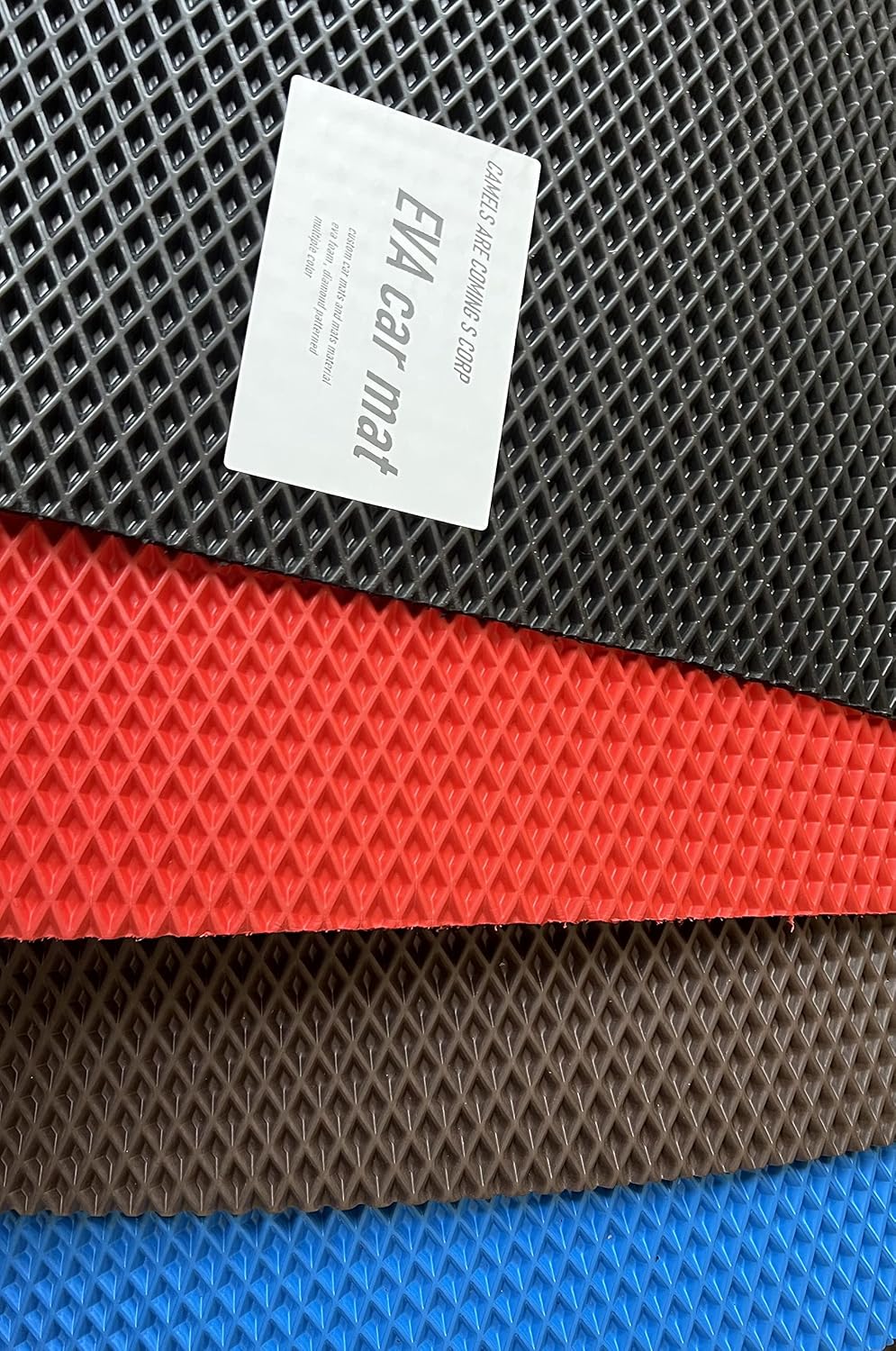 EVA 3D car mats Diamond Patterned Hard Foam, Flooring mats Big Sheet 55x71x3/8 inches or 140x180x0.9mm, All Weather, Easy to wash, dust Collector Multicoloured 3D for Custom car Truck Sport Yoga