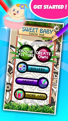 Sweet Baby Coloring Book