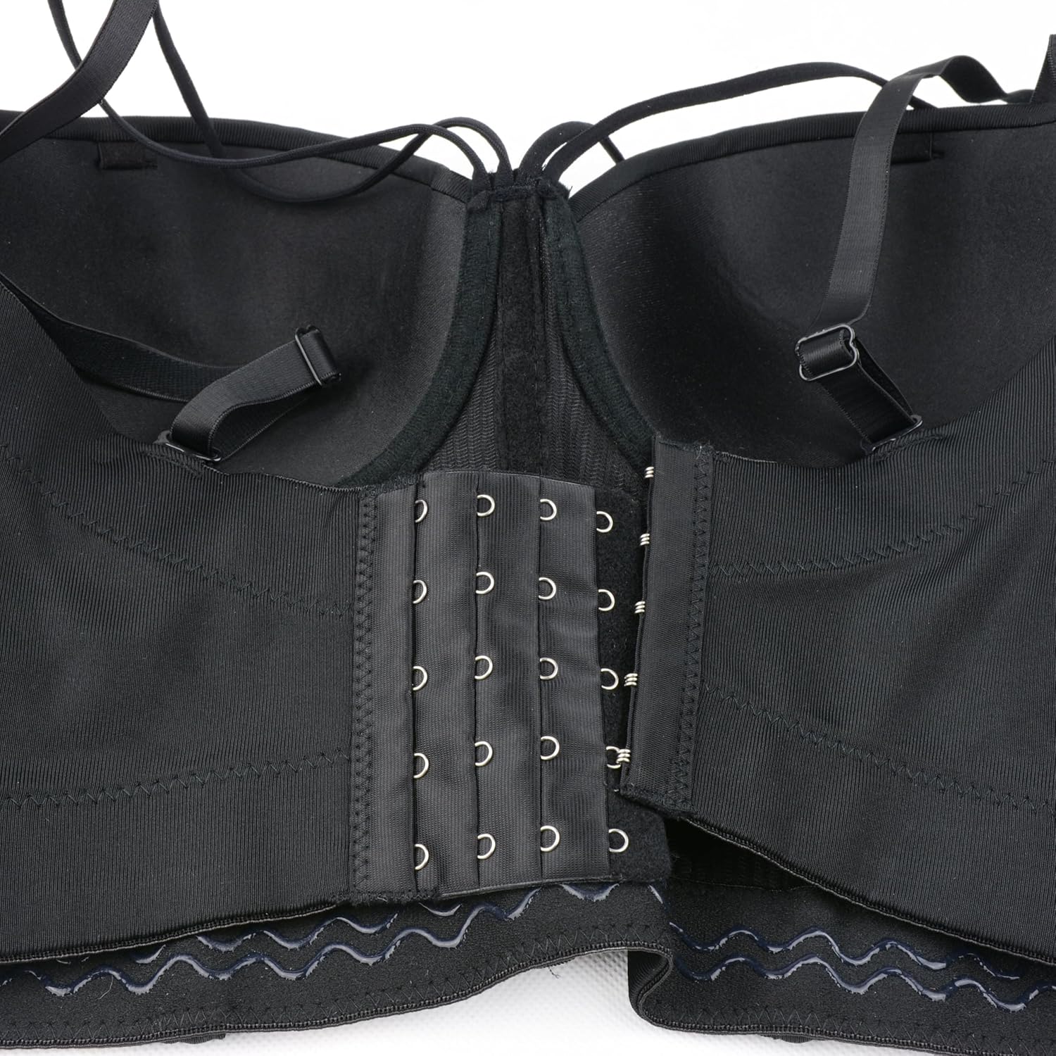 ELLACCI Women's Sexy Cut Cross Strappy Gothic Bustier Tops Caged Cropped Top Black - Image 4