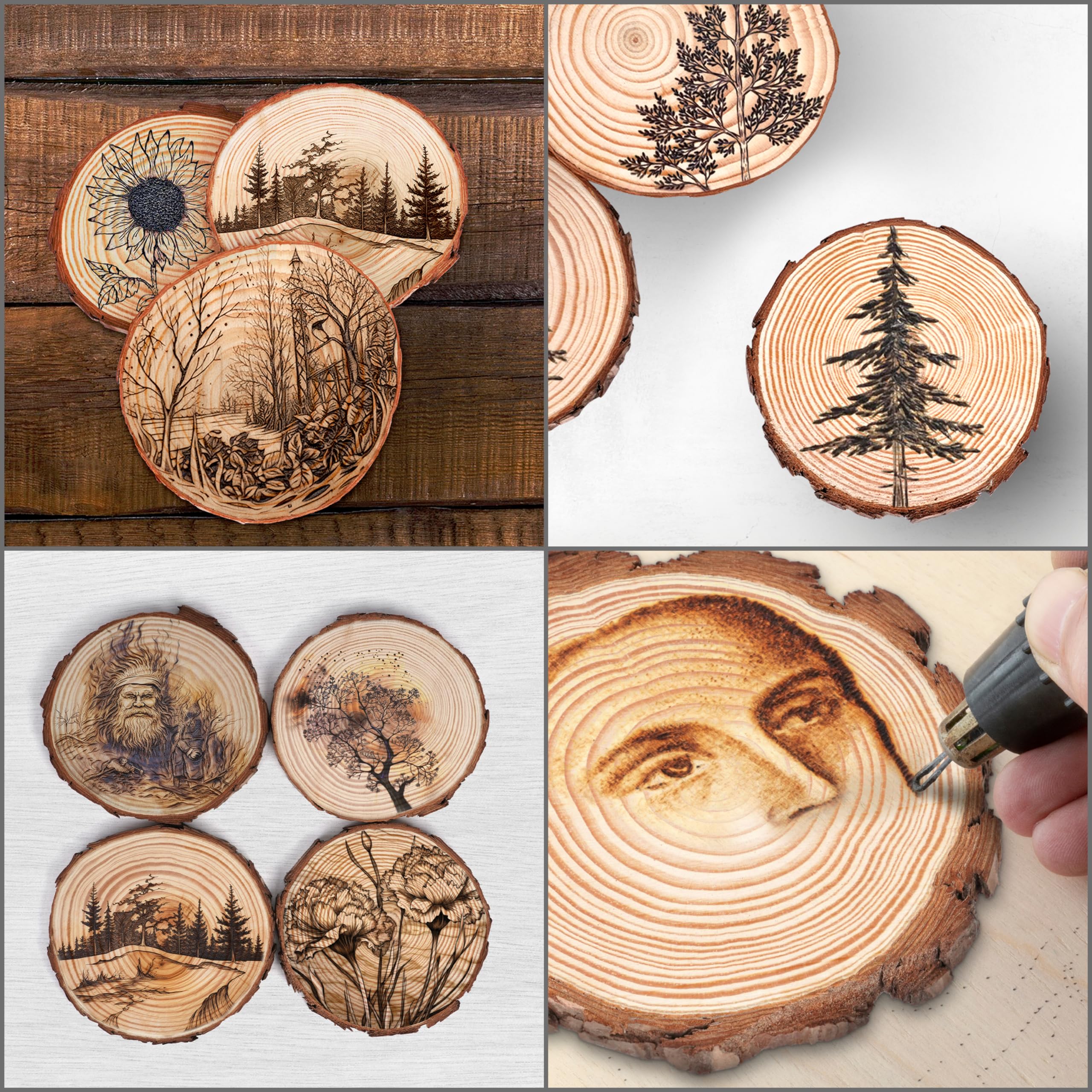 SUPVOX 100 Stück Natürliche Holzscheiben In Tropfenform – Unbehandelt, Ideal Zum Bemalen & Basteln