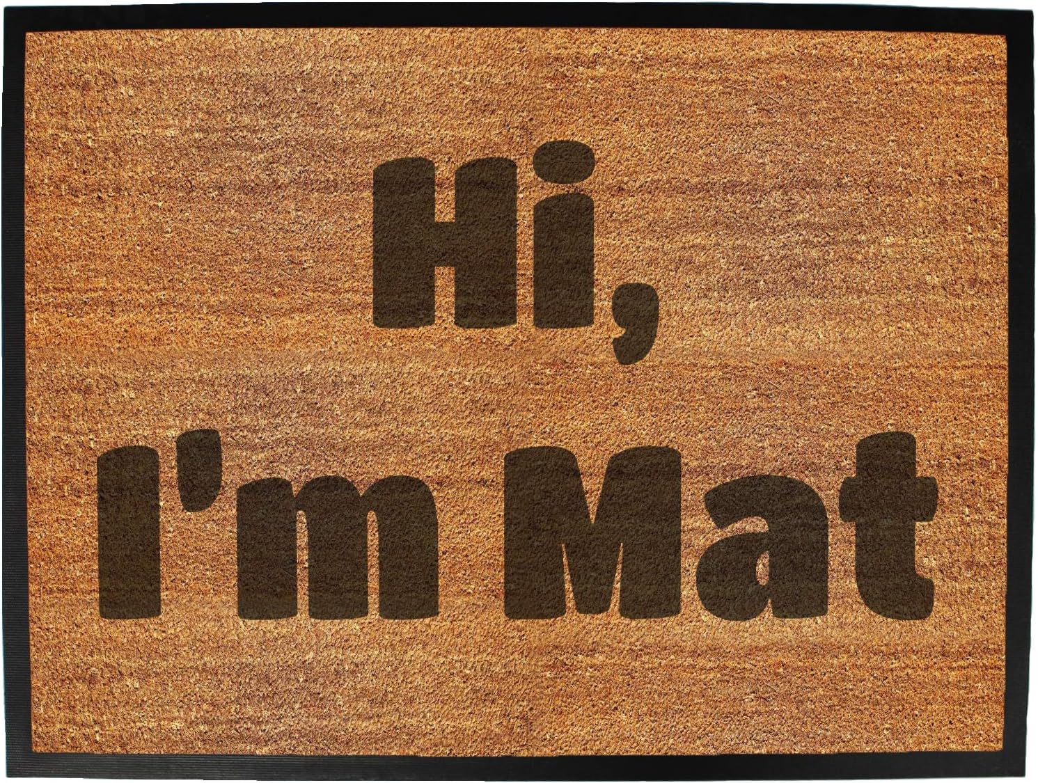 123t hi im mat - Funny Doormat Floor Matt